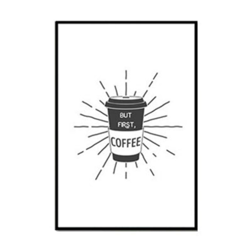 Coffee Time - Leinwand Wandkunst Gemälde