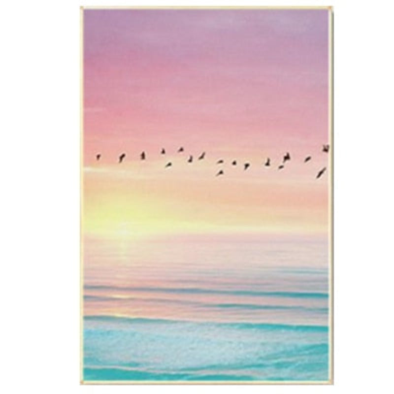 Schöne Sonnenuntergang-Seestück - Leinwand Wandkunst Gemälde