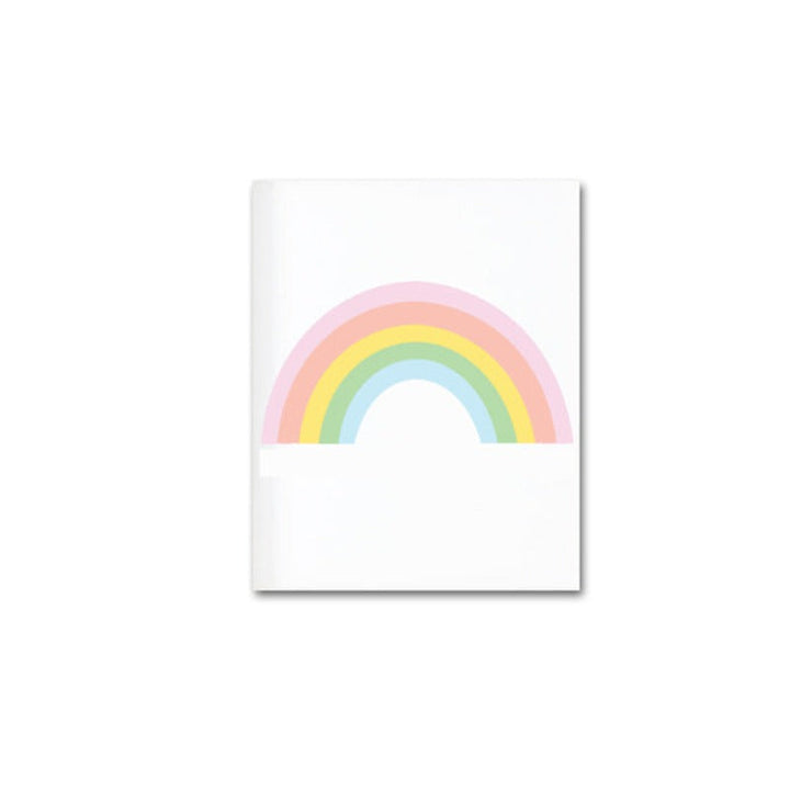 Moderner Cartoon-Regenbogen – Leinwandbild