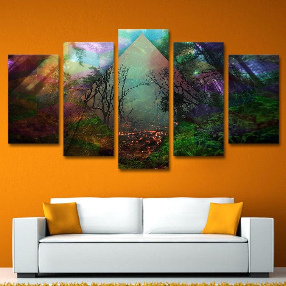 Regenbogen-Natur – Leinwandbild
