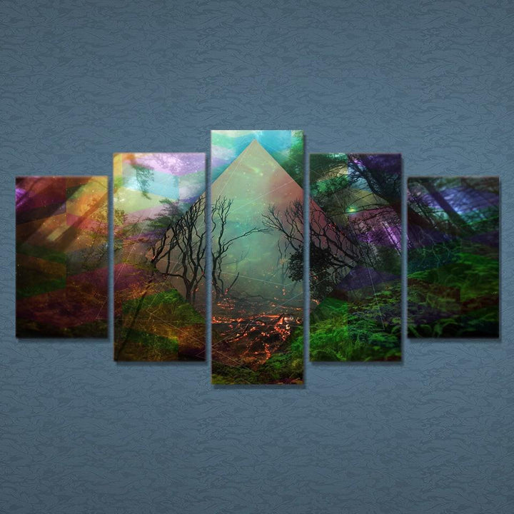 Regenbogen-Natur – Leinwandbild