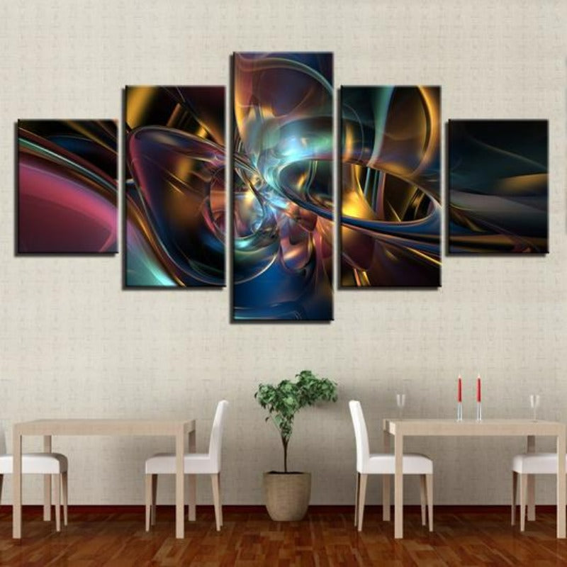 Farbige psychedelische Kunst - Leinwand Wandkunst Malerei