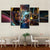 Farbige psychedelische Kunst - Leinwand Wandkunst Malerei