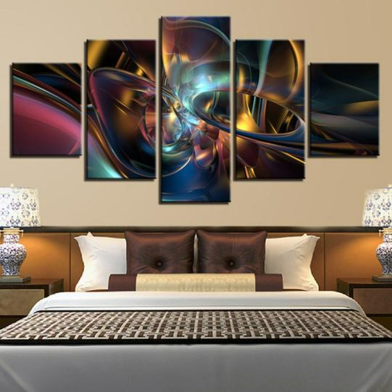 Farbige psychedelische Kunst - Leinwand Wandkunst Malerei