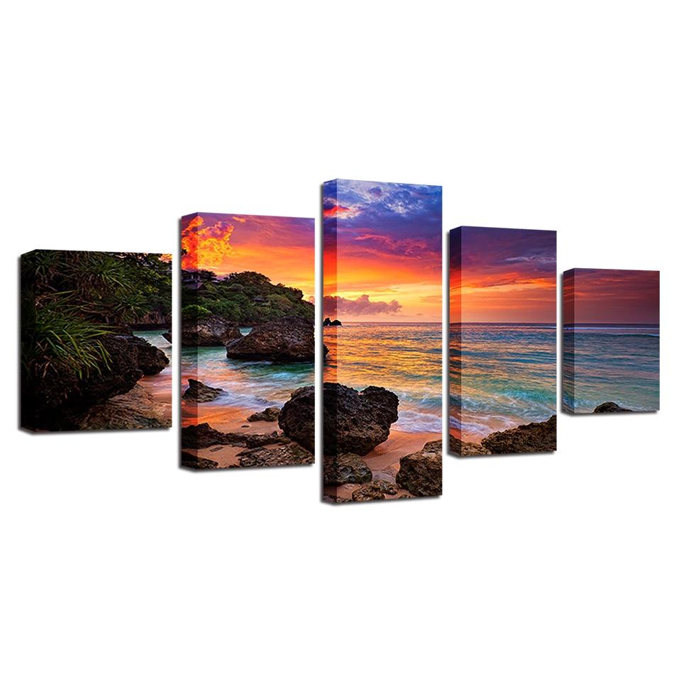 Sonnenuntergangsglühen – Leinwandbild