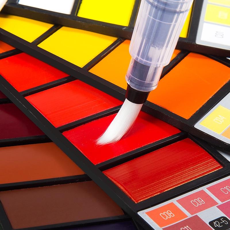 Aquarellfarben Set mit Wasserpinsel & Pigment | Karnz