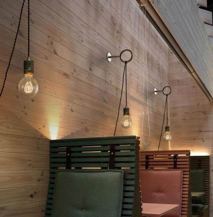 Nordic Retro Ring Wandlampe mit Spiegel | Karnz