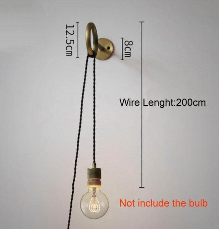 Nordic Retro Ring Wandlampe mit Spiegel | Karnz