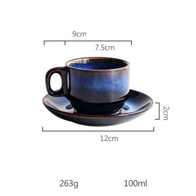 Cat Eye Blue Keramiktasse | Karnz
