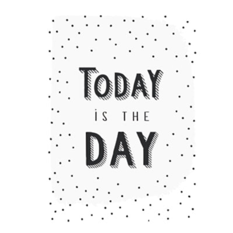 Sei freundlich zur Welt - Leinwand Wandkunst Malerei