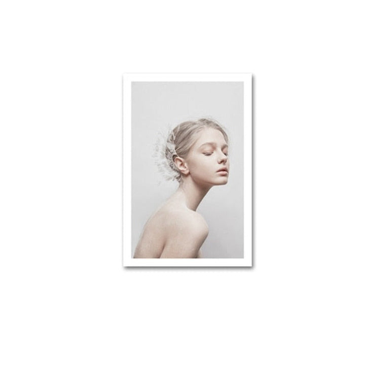 Moderne nordische Blumendrucke „Liebe ist die Antwort“ – Leinwandbild