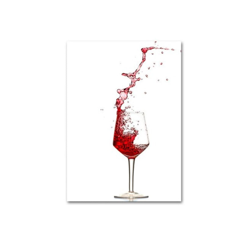 Aber zuerst Wein Rotwein - Leinwand Wandkunst Malerei