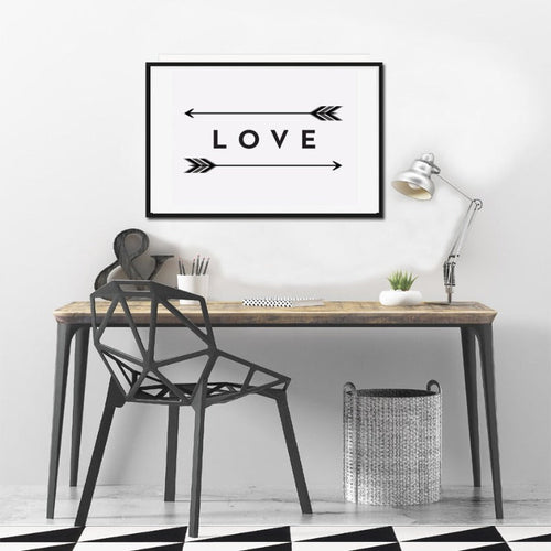 Liebe Pfeil-Druck - Canvas Wandkunst Malerei