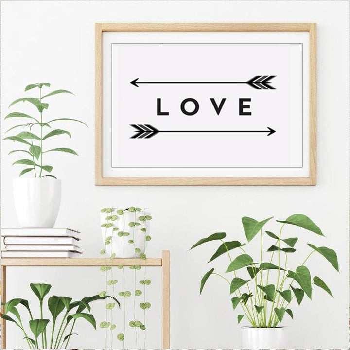 Liebe Pfeil-Druck - Canvas Wandkunst Malerei