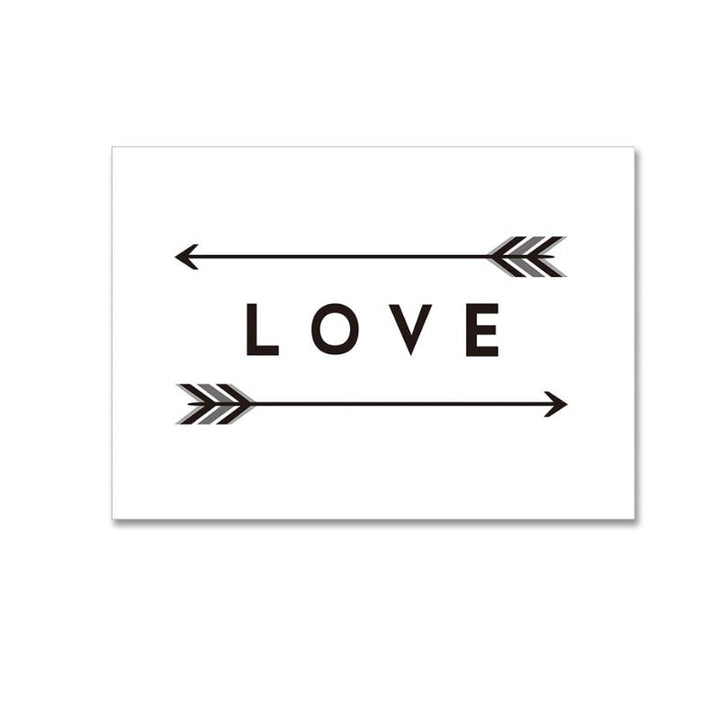 Liebe Pfeil-Druck - Canvas Wandkunst Malerei