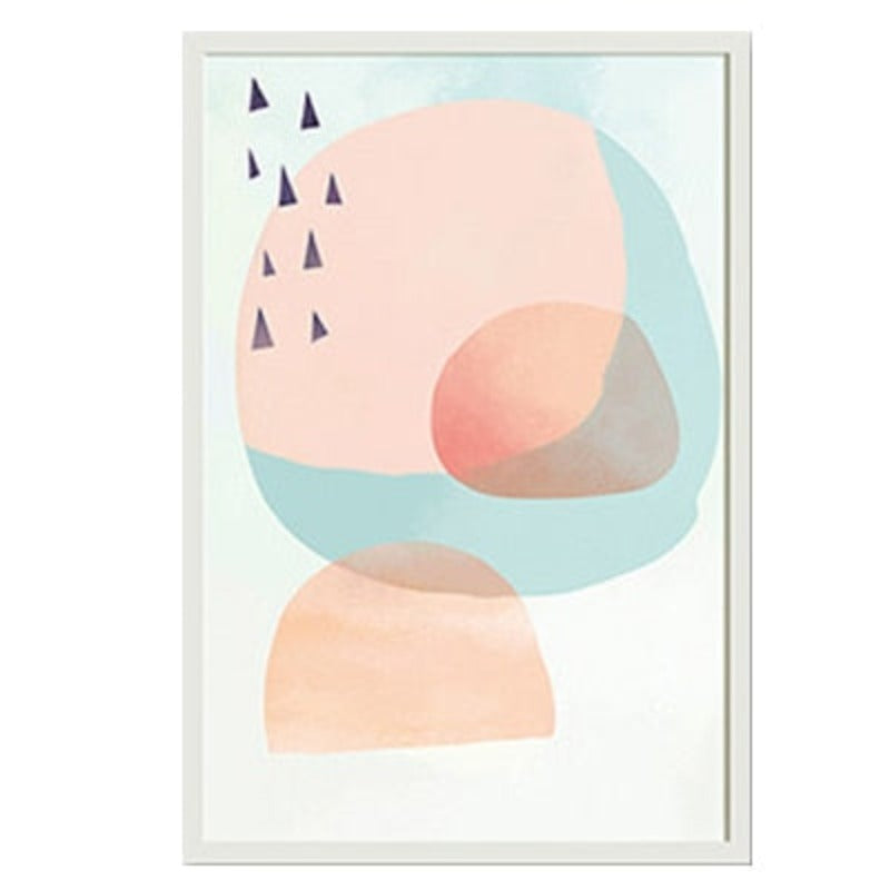Abstract Aquarell Multi Pink Prinzessin - Leinwand Wandkunst Gemälde