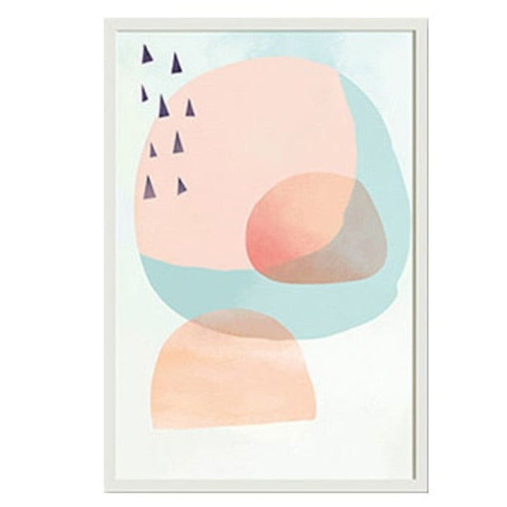 Abstract Aquarell Multi Pink Prinzessin - Leinwand Wandkunst Gemälde
