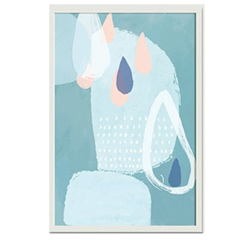 Abstract Aquarell Multi Pink Prinzessin - Leinwand Wandkunst Gemälde
