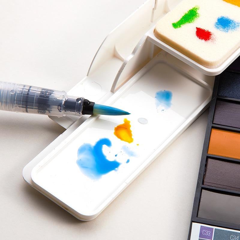 Aquarellfarben Set mit Wasserpinsel & Pigment | Karnz