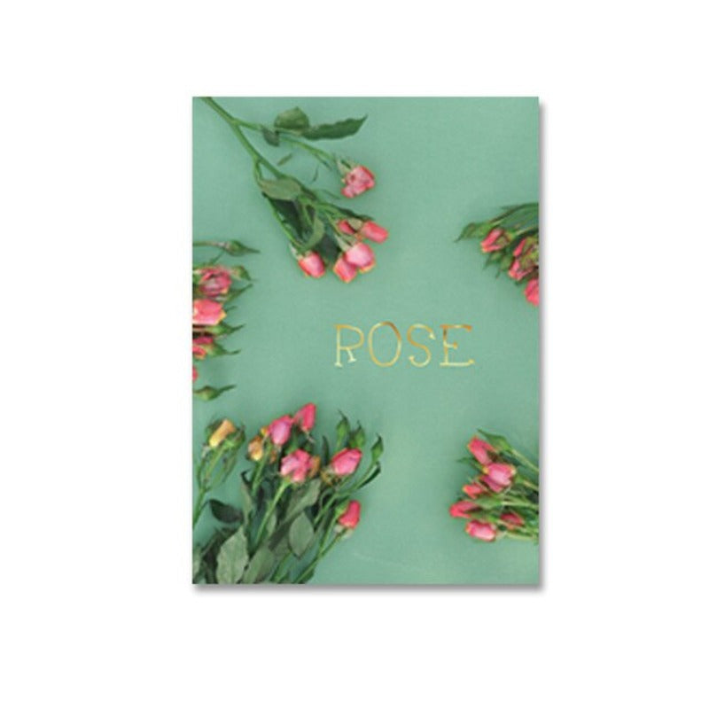 Modernes Rosenblumen-Wandbild – Nur gute Vibes!