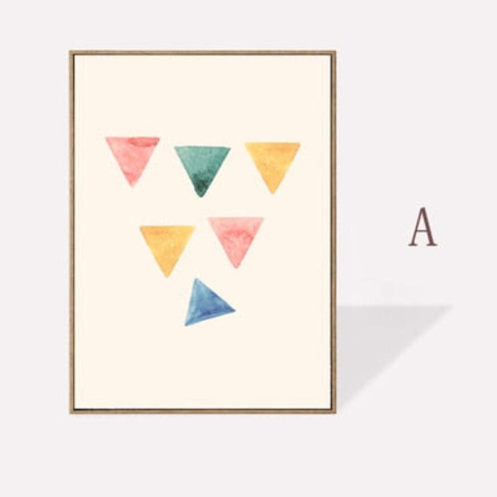 Geometrische Aquarelldrucke Poster - Leinwand Wandkunst Malerei