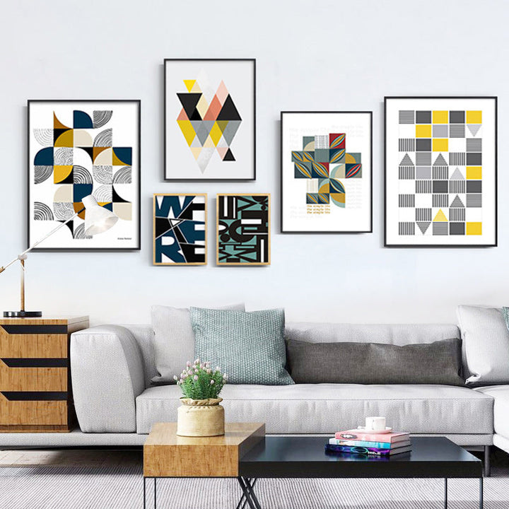 Puzzlemuster des Lebens – Leinwandbild