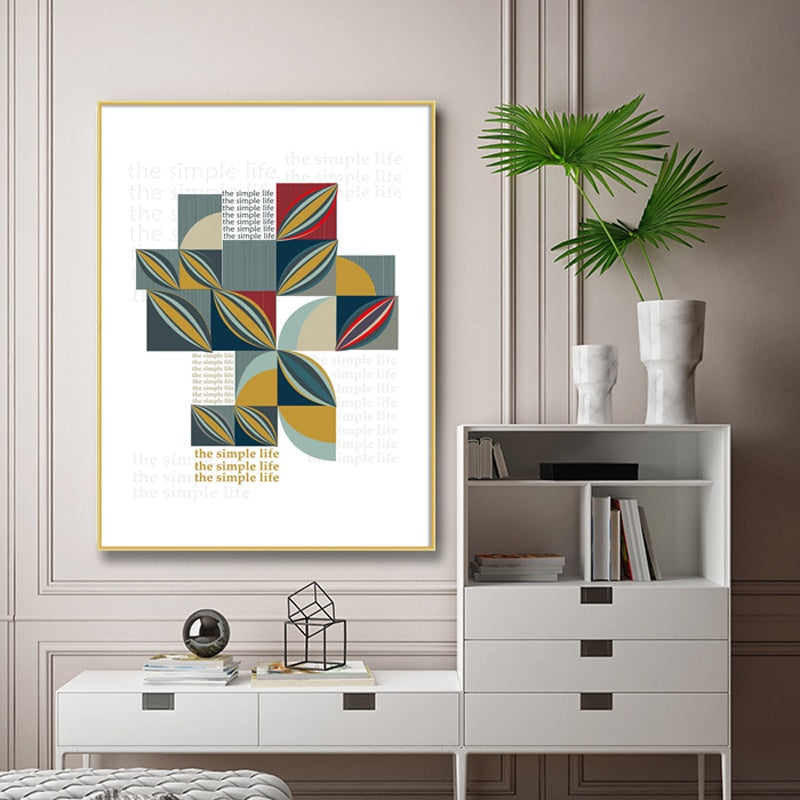 Puzzlemuster des Lebens – Leinwandbild