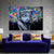 Schönes Mädchen Graffiti Kreatives Haar - Leinwand Wandkunst Malerei