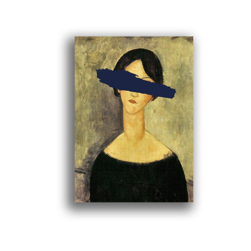 Pop Vintage Frau - Leinwandbild