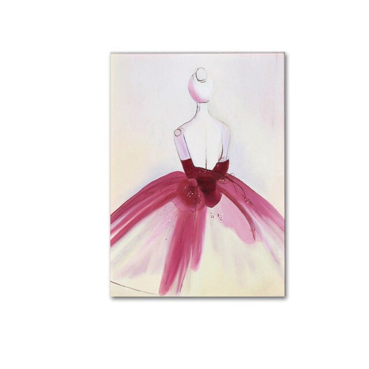 Aquarell-Wandbild „Schönes Kleid“ – Leinwandbild
