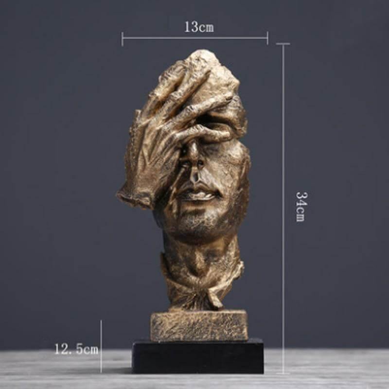 Silence Is Gold Miniatur Skulptur | Karnz