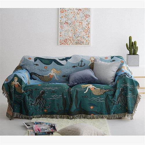 Mermaid Strick-Nordic-Decke | Karnz