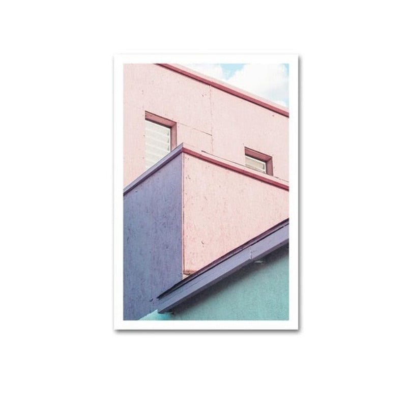 POP Fashion Gebäude - Leinwand Wandkunst Malerei