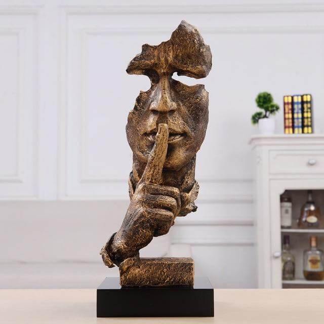 Silence Is Gold Miniatur Skulptur | Karnz