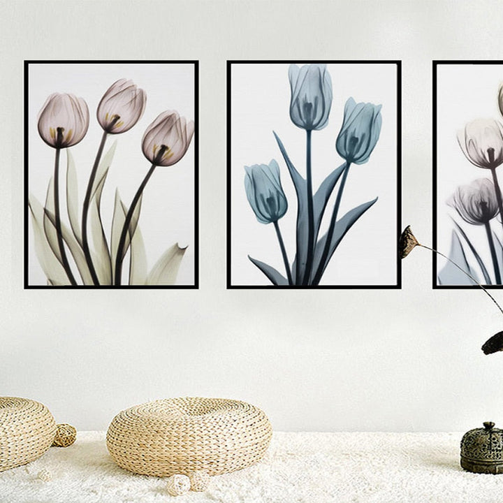 Moderne europäische Tulpe – Leinwandbild