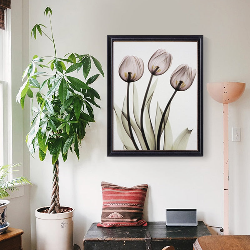Moderne europäische Tulpe – Leinwandbild