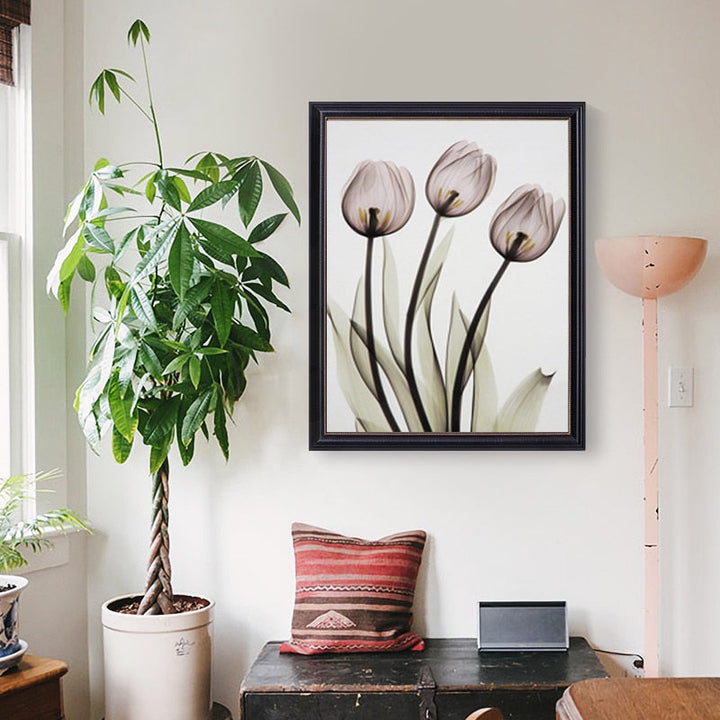 Moderne europäische Tulpe – Leinwandbild