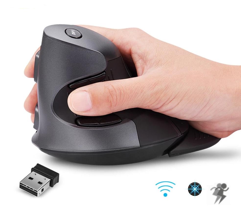 Ergonomische vertikale drahtlose 6-Tasten-Maus | Karnz