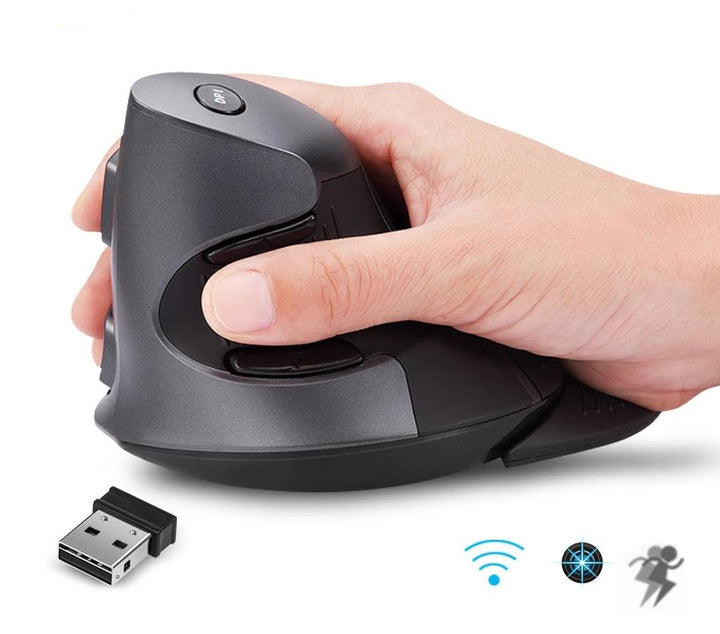 Ergonomische vertikale drahtlose 6-Tasten-Maus | Karnz