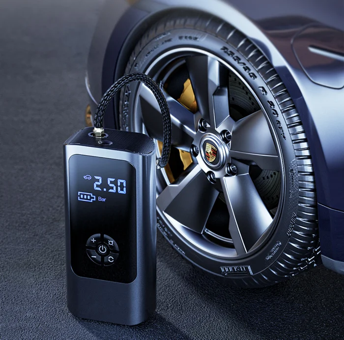 PowerPump Wireless Air Compressor – 150 PSI Reifenpumpe mit digitalem Display & LED | Karnz