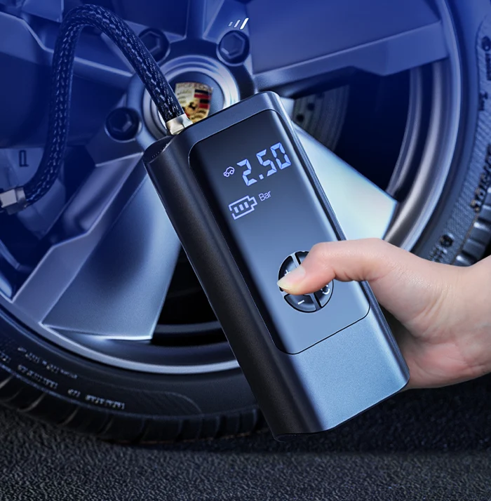 PowerPump Wireless Air Compressor – 150 PSI Reifenpumpe mit digitalem Display & LED | Karnz