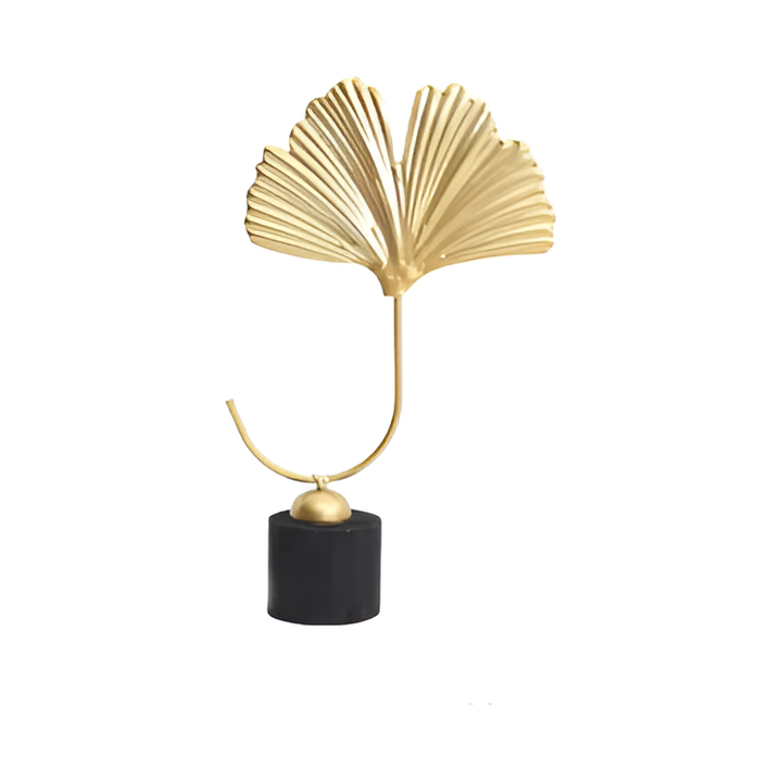 Minimalistische Ginkgo-Blatt-Skulptur für eleganten natürlichen Charme Karnz