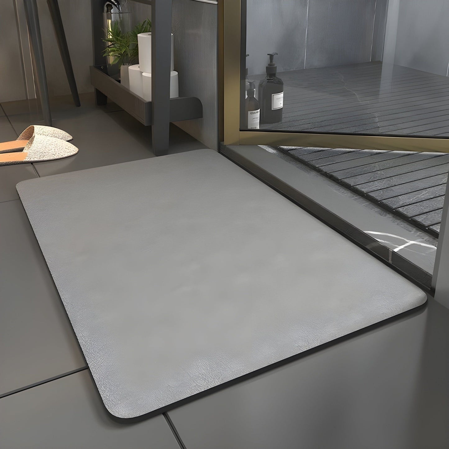 SlipShield Matte – Schnelltrocknende, rutschfeste Badematte