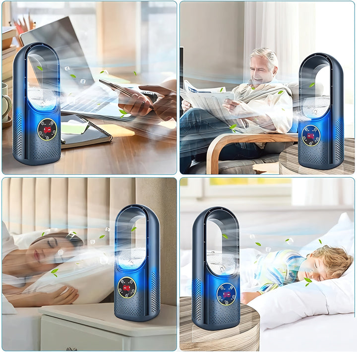 Luftkühler, tragbarer, leiser Ventilator ohne Rotorblätter