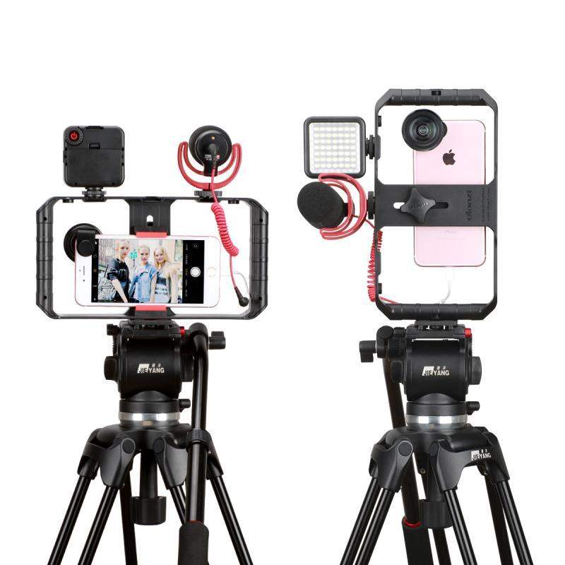 VideoGrip Smartphone-Stabilisator – Professionelles Filmgehäuse mit Kaltstativanschlüssen | Karnz