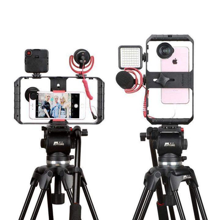 VideoGrip Smartphone-Stabilisator – Professionelles Filmgehäuse mit Kaltstativanschlüssen | Karnz