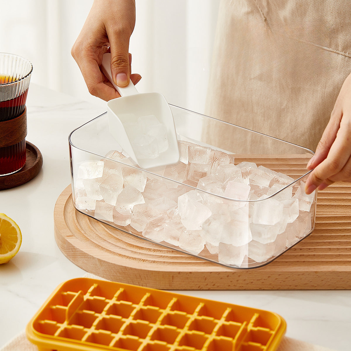 32 Grid Silikon-Eiswürfelschale