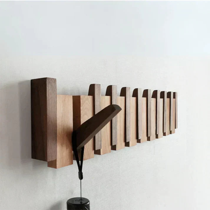 HarmonyCoat Klavier Holz Garderobe – Dekorative Haken für Diele und Wohnzimmer | Karnz