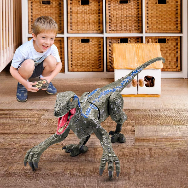 Raptorrush Velociraptor – Ferngesteuertes Dinosaurier-Spielzeug mit Licht, Sound und realistischen Bewegungen