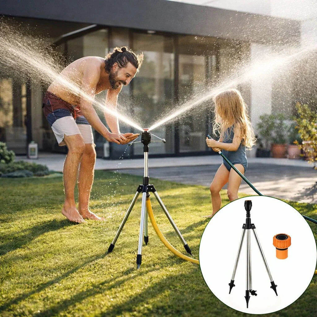 AquaStraal Garten Sprinkler Mit Stativ 360 Grad | Karnz